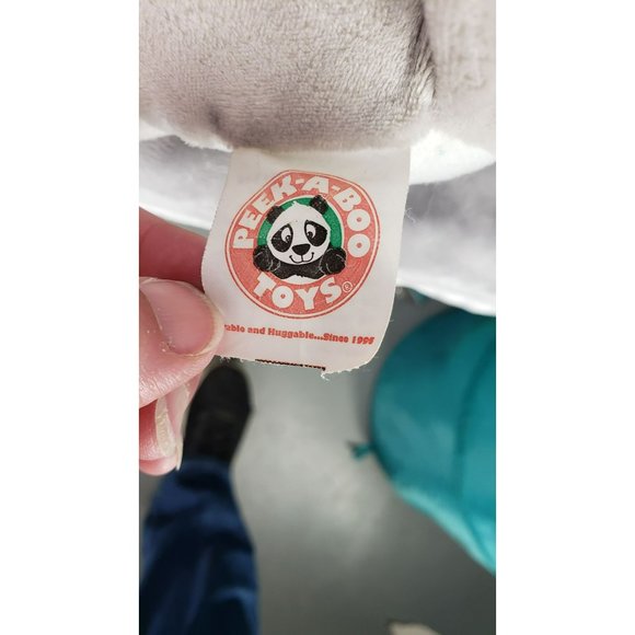 Peek A Boo Toys Dog Wolf Coyote Puppy Gray 11" Plush Stuffed Animal Toy - Picture 3 of 7